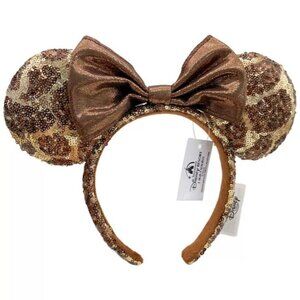 Disney Parks Animal Kingdom Giraffe Pattern Minnie Mouse Ears Headband